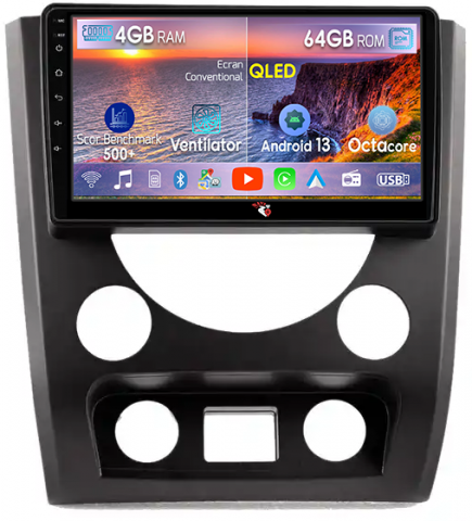 SsangYong - Navigatie dedicata SsangYong Rexton 2014-2016, 4GB RAM 64GB ROM, Octacore, Android 13, Display QLED 9", DSP, Carplay, Android Auto, Internet, Youtube, Waze, WIFI, Bluetooth
