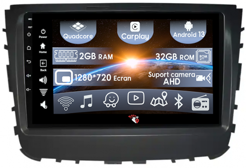 SsangYong - (Resigilata) Navigatie dedicata SsangYong Rexton 2019, 2GB RAM 32GB ROM, Quad Core, Display 9" IPS Full HD, Carplay, Android 13, Bluetooth, Magazin Play, Suport camere AHD
