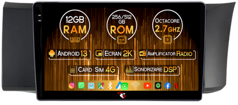 Subaru - Navigatie dedicata Subaru BRZ 2012-2016, 12GB RAM 256GB ROM, Android 13, Rezolutie 2K, Display QLED, 9", DSP, Carplay, Android Auto, Internet, Youtube, Waze, Wi Fi, USB