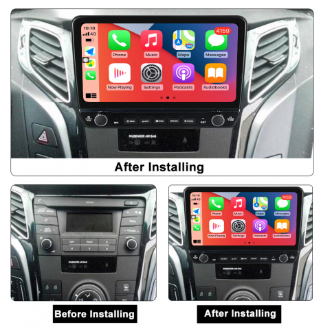Navigatie dedicata i40 2016 cu butoane rotative model 2024, 9 Inch, 2GB RAM 32GB ROM, Quadcore, Android 13, WiFi, Bluetooth, Magazin Play [4]