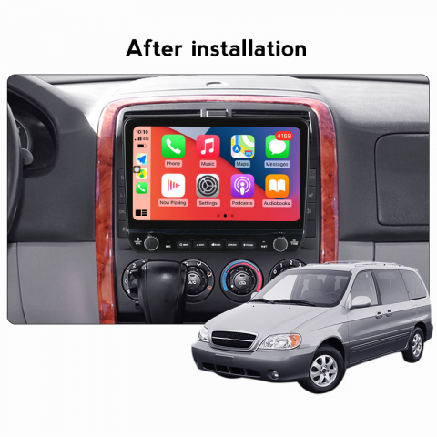 Navigatie dedicata Carnival 2002-2006 Negru/Argintiu cu butoane rotative model 2024, 9 Inch, 2GB RAM 32GB ROM, Quadcore, Android 13, WiFi, Bluetooth, Magazin Play [3]