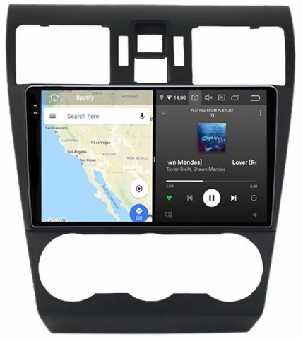 Navigatie dedicata Subaru Forester 2013-2014 , 12GB RAM 256GB ROM, Android 13, Rezolutie 2K, Display QLED, 9", DSP, Carplay, Android Auto, Internet, Youtube, Waze, Wi Fi, USB [2]