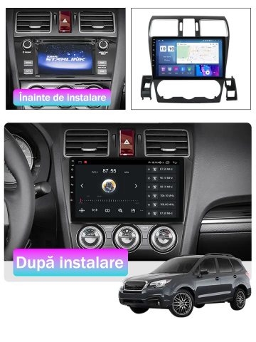 (Resigilata) Navigatie dedicata Subaru Forester 2015-2017, 2GB RAM 32GB ROM, Quad Core, Display 9" IPS Full HD, Carplay, Android 13, Bluetooth, Magazin Play, Suport camere AHD [6]