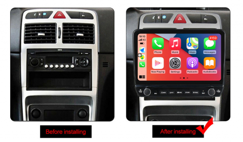 Navigatie dedicata Peugeot 307 2004-2013 cu butoane rotative model 2024, 9 Inch, 2GB RAM 32GB ROM, Quadcore, Android 13, WiFi, Bluetooth, Magazin Play [4]
