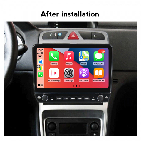 Navigatie dedicata Peugeot 307 2004-2013 cu butoane rotative model 2024, 9 Inch, 2GB RAM 32GB ROM, Quadcore, Android 13, WiFi, Bluetooth, Magazin Play [2]