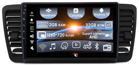 Subaru - (Resigilata) Navigatie dedicata Subaru Legacy Outback 2003-2009, 2GB RAM 32GB ROM, Quad Core, Display 9" IPS Full HD, Carplay, Android 13, Bluetooth, Magazin Play, Suport camere AHD
