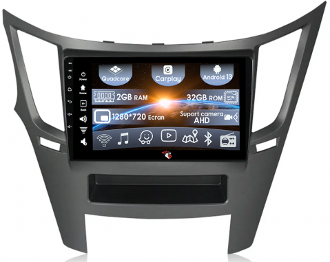 Subaru - (Resigilata) Navigatie dedicata Subaru Legacy Outback 2009-2014, 2GB RAM 32GB ROM, Quad Core, Display 9" IPS Full HD, Carplay, Android 13, Bluetooth, Magazin Play, Suport camere AHD