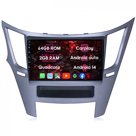 (Resigilata) Navigatie dedicata Subaru Legacy Outback 2009-2014, 2GB RAM 32GB ROM, Quad Core, Display 9" IPS Full HD, Carplay, Android 13, Bluetooth, Magazin Play, Suport camere AHD [7]