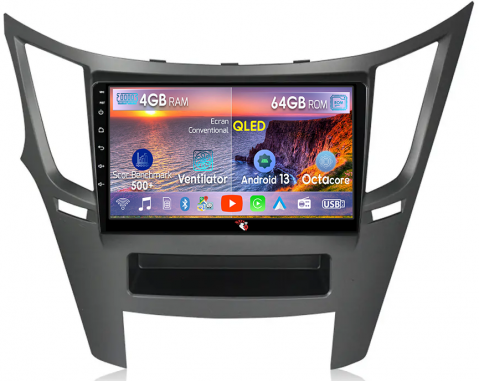 Subaru - Navigatie dedicata Subaru Legacy Outback 2009-2014, 4GB RAM 64GB ROM, Octacore, Android 13, Display QLED 9", DSP, Carplay, Android Auto, Internet, Youtube, Waze, WIFI, Bluetooth