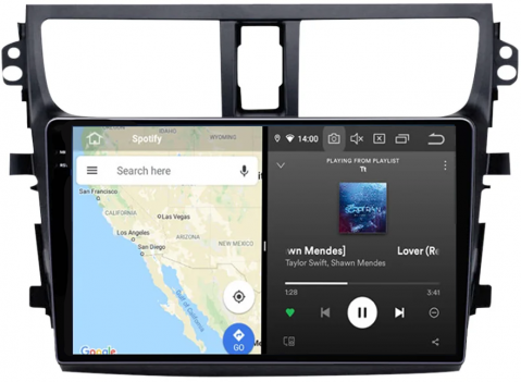 Navigatie dedicata Suzuki Celerio 2015-2018, 12GB RAM 256GB ROM, Android 13, Rezolutie 2K, Display QLED, 9", DSP, Carplay, Android Auto, Internet, Youtube, Waze, Wi Fi, USB [2]