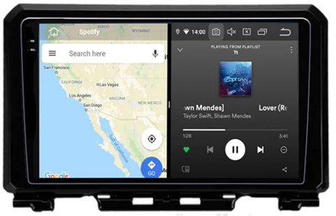 Navigatie dedicata Suzuki Jimny 2018-2020, 12GB RAM 256GB ROM, Android 13, Rezolutie 2K, Display QLED, 9", DSP, Carplay, Android Auto, Internet, Youtube, Waze, Wi Fi, USB [1]