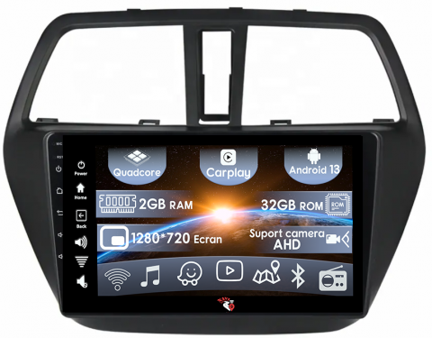Suzuki - (Resigilata) Navigatie dedicata Suzuki S-cross 2012-2016, 2GB RAM 32GB ROM, Quad Core, Display 9" IPS Full HD, Carplay, Android 13, Bluetooth, Magazin Play, Suport camere AHD