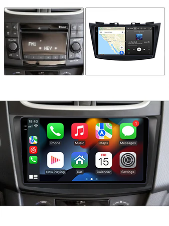 Navigatie dedicata Suzuki Swift 2013-2016, 12GB RAM 256GB ROM, Android 13, Rezolutie 2K, Display QLED, 9", DSP, Carplay, Android Auto, Internet, Youtube, Waze, Wi Fi, USB [4]