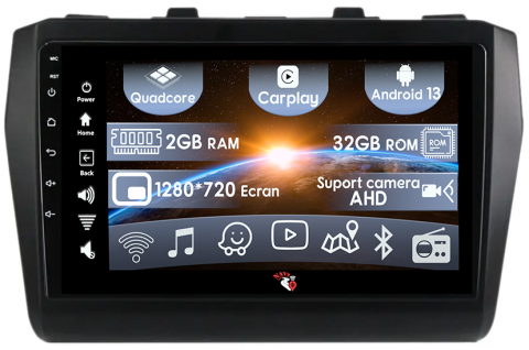 Swift 2016-2020 - (Resigilata) Navigatie dedicata Suzuki Swift 2017-2018, 2GB RAM 32GB ROM, Quad Core, Display 9" IPS Full HD, Carplay, Android 13, Bluetooth, Magazin Play, Suport camere AHD