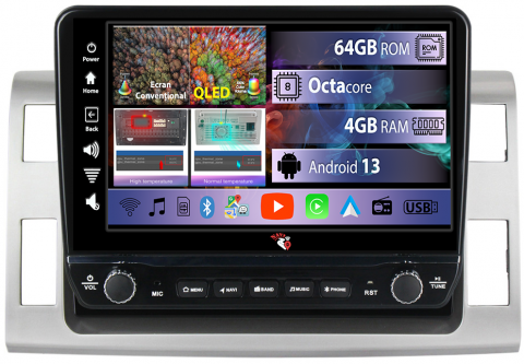 Previa - Navigatie dedicata Previa 2006-2012 cu butoane rotative model 2024, 4GB RAM 64GB ROM, Quadcore, Android 13, Display QLED 10", DSP, Carplay, Android Auto, Internet, Youtube, Waze, WIFI