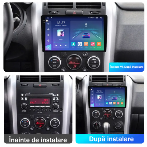 Navigatie dedicata Suzuki Vitara 2005-2015, 12GB RAM 256GB ROM, Android 13, Rezolutie 2K, Display QLED, 9", DSP, Carplay, Android Auto, Internet, Youtube, Waze, Wi Fi, USB [4]