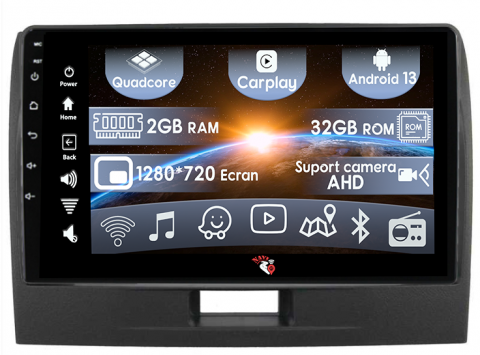 Suzuki - (Resigilata) Navigatie dedicata Suzuki Wagonr 2010-2018, 2GB RAM 32GB ROM, Quad Core, Display 9" IPS Full HD, Carplay, Android 13, Bluetooth, Magazin Play, Suport camere AHD