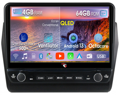 Suzuki - Navigatie dedicata Swift 2016-2020 cu butoane rotative model 2024, 4 GB RAM 64 ROM, Quadcore, Android 13, Display QLED, 9", DSP, Carplay, Android Auto, Internet, Youtube , Waze , WI-FI