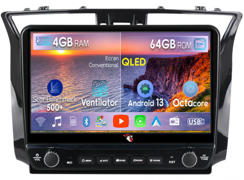 Sylphy 2003-2012 - Navigatie dedicata Sylphy 2003-2012 cu butoane rotative model 2024, 4 GB RAM 64 ROM, Quadcore, Android 13, Display QLED, 10", DSP, Carplay, Android Auto, Internet, Youtube , Waze , WI-FI