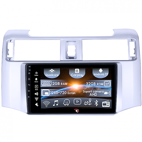 4Runner 2009-2017 - (Resigilata) Navigatie dedicata Toyota 4Runner 2009-2017, Android 13, Wireless Carplay si Android auto 2 GB RAM 32 ROM, Display IPS, 9 inch, Microfon Extern