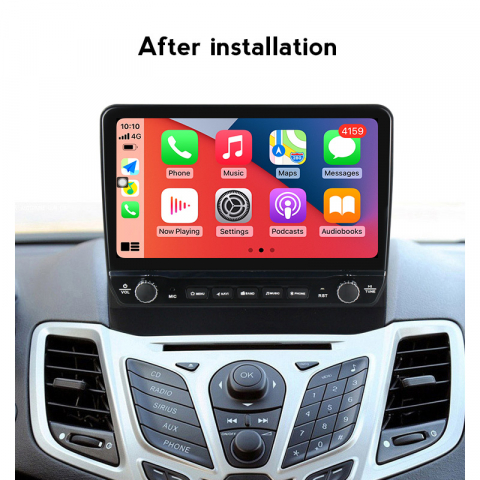 Navigatie dedicata Ford Fiesta 2008-2017 cu butoane rotative model 2024, 9 Inch, 2GB RAM 32GB ROM, Quadcore, Android 13, WiFi, Bluetooth, Magazin Play [2]