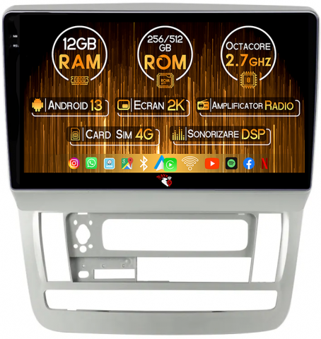 Toyota - Navigatie dedicata Toyota Alphard 2002-2008, 12GB RAM 256GB ROM, Android 13, Rezolutie 2K, Display QLED, 9", DSP, Carplay, Android Auto, Internet, Youtube, Waze, Wi Fi, USB