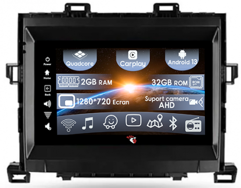 Toyota Alphard 2008-2014 - (Resigilata) Navigatie dedicata Toyota Alphard 2008-2014, 2GB RAM 32GB ROM, Quad Core, Display 9" IPS Full HD, Carplay, Android 13, Bluetooth, Magazin Play, Suport camere AHD