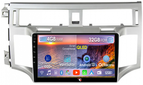 Avalon 2005-2010 - Navigatie dedicata Toyota Avalon 2005-2010, 4GB RAM 32GB ROM, Octacore, Android 14, Display QLED 1K 9", DSP, Carplay&Android Auto, SIM 4G, Bluetooth, Ventilator Activ