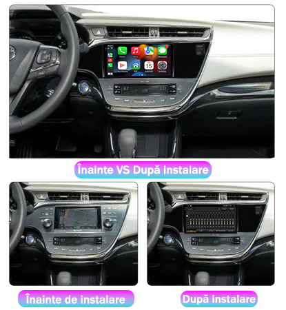Navigatie dedicata Toyota Avalon 2012-2018, 12GB RAM 256GB ROM, Android 13, Rezolutie 2K, Display QLED, 9", DSP, Carplay, Android Auto, Internet, Youtube, Waze, Wi Fi, USB [4]