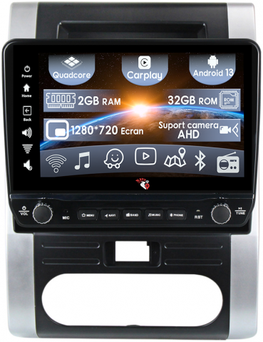 X-Trail 2007-2015 - Navigatie dedicata X-Trail 2007-2015 cu butoane rotative model 2024, 10 Inch, 2GB RAM 32GB ROM, Quadcore, Android 13, WiFi, Bluetooth, Magazin Play