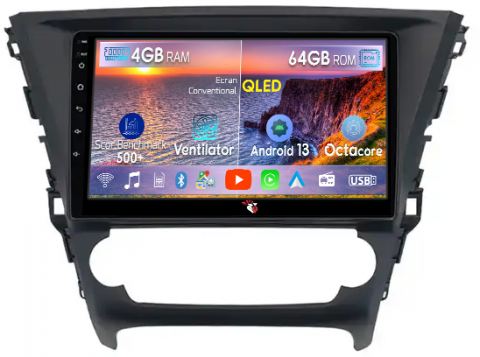 Avensis 2002-2008 - Navigatie dedicata Toyota Avensis Touring Sports, 4GB RAM 64GB ROM, Octacore, Android 13, Display QLED 10", DSP, Carplay, Android Auto, Internet, Youtube, Waze, WIFI, Bluetooth