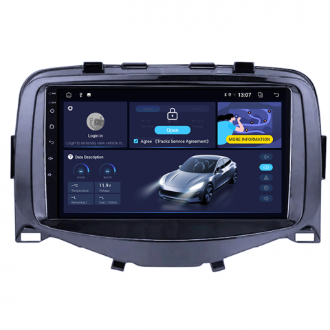 (Resigilata) Navigatie dedicata Toyota Aygo 2016, 2GB RAM 32GB ROM, Quad Core, Display 9" IPS Full HD, Carplay, Android 13, Bluetooth, Magazin Play, Suport camere AHD [5]