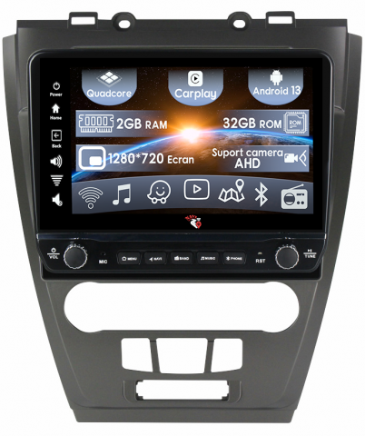 Fusion (2004-2011) - Navigatie dedicata Fusion Mondeo 2009-2012 cu butoane rotative model 2024, 10 Inch, 2GB RAM 32GB ROM, Quadcore, Android 13, WiFi, Bluetooth, Magazin Play