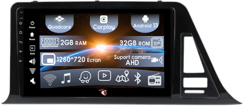 Toyota - (Resigilata) Navigatie dedicata Toyota C-HR, 2GB RAM 32GB ROM, Quad Core, Display 9" IPS Full HD, Carplay, Android 13, Bluetooth, Magazin Play, Suport camere AHD