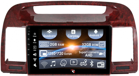 Camry 2002-2006 - (Resigilata) Navigatie dedicata Toyota Camry 2002-2006, 2GB RAM 32GB ROM, Quad Core, Display 9" IPS Full HD, Carplay, Android 13, Bluetooth, Magazin Play, Suport camere AHD