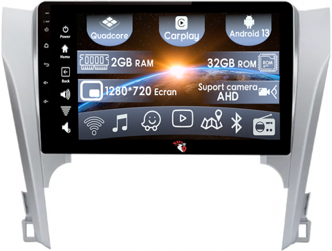 Camry 2011-2014 - (Resigilata) Navigatie dedicata Toyota Camry 2011-2014, 2GB RAM 32GB ROM, Quad Core, Display 9" IPS Full HD, Carplay, Android 13, Bluetooth, Magazin Play, Suport camere AHD