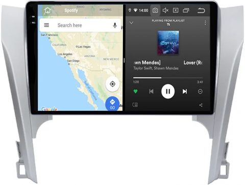 Navigatie dedicata Toyota Camry 2011-2014, 12GB RAM 256GB ROM, Android 13, Rezolutie 2K, Display QLED, 9", DSP, Carplay, Android Auto, Internet, Youtube, Waze, Wi Fi, USB [2]