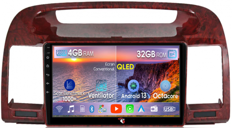Toyota - Navigatie dedicata Toyota Camry 5 (2001-2006),9 Inch, 4GB RAM 32 GB ROM, Octacore, QLED 1K, DSP, RDS, 4G, Android 13, WI-FI, Bluetooth, Magazin Play