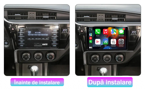 Navigatie dedicata Toyota Corolla 11 Auris E180 2017-2018, 12GB RAM 256GB ROM, Android 13, Rezolutie 2K, Display QLED, 9", DSP, Carplay, Android Auto, Internet, Youtube, Waze [4]