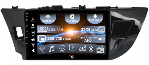 COROLLA 2013-2018 - (Resigilata) Navigatie dedicata Toyota Corolla 2013-2018, 2GB RAM 32GB ROM, Quad Core, Display 9" IPS Full HD, Carplay, Android 13, Bluetooth, Magazin Play, Suport camere AHD