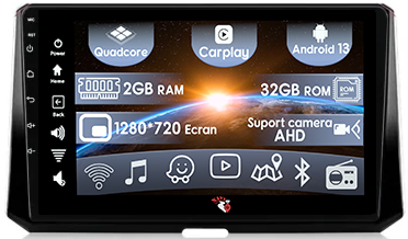 Toyota - (Resigilata) Navigatie dedicata Toyota Corolla, Auris (2018-2019), 2GB RAM 32GB ROM, Quad Core, Display 10.2" IPS Full HD, Carplay, Android 13, Bluetooth, Magazin Play, Suport camere AHD