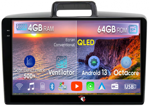 Corolla Axio 2015-2017 - Navigatie dedicata Toyota Corolla Axio 2015-2017, 4GB RAM 64GB ROM, Octacore, Android 13, Display QLED 9", DSP, Carplay, Android Auto, Internet, Youtube, Waze, WIFI, Bluetooth