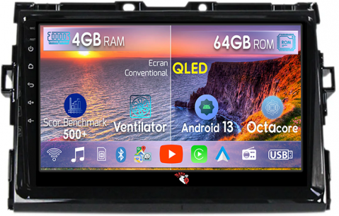 Toyota - Navigatie dedicata Toyota Estima 2006-2012, 4GB RAM 64GB ROM, Octacore, Android 13, Display QLED 9", DSP, Carplay, Android Auto, Internet, Youtube, Waze, WIFI, Bluetooth. <br><p><stro