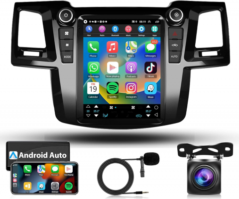 Toyota Fortuner 2005-2014 - Navigatie dedicata Toyota Fortuner 2005-2014, Tesla Style, 8GB RAM 128GB ROM, Octacore, Android 14, Display QLED 9.7”, Suporta camera 360º, DSP, Carplay&Android Auto, SIM 4G, Ventilator Activ