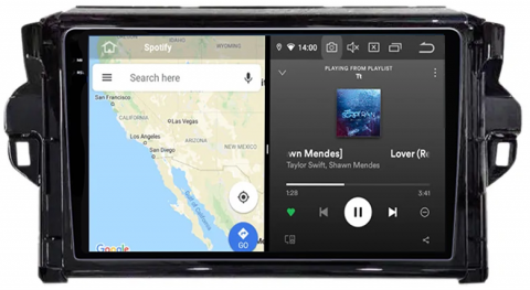 Navigatie dedicata Toyota Fortuner 2015-2020, 12GB RAM 256GB ROM, Android 13, Rezolutie 2K, Display QLED, 9", DSP, Carplay, Android Auto, Internet, Youtube, Waze, Wi Fi, USB [3]