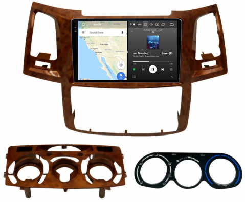 Navigatie dedicata Toyota Fortuner Hilux 2004-2014 AC/Clima, 12GB RAM 256GB ROM, Android 13, Rezolutie 2K, Display QLED, 9", DSP, Carplay, Android Auto, Internet, Youtube, Waze [3]