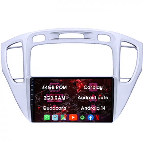 (Resigilata) Navigatie dedicata Toyota Highlander 2000-2007, 2GB RAM 32GB ROM, Quad Core, Display 9" IPS Full HD, Carplay, Android 13, Bluetooth, Magazin Play, Suport camere AHD [7]
