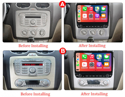 Navigatie dedicata Focus 2 2004-2011 cu butoane rotative model 2024, 9 Inch, 2GB RAM 32GB ROM, Quadcore, Android 13, WiFi, Bluetooth, Magazin Play [5]