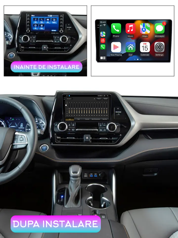 Navigatie dedicata Toyota Highlander Kluger 2022, 12GB RAM 256GB ROM, Android 13, Rezolutie 2K, Display QLED, 9", DSP, Carplay, Android Auto, Internet, Youtube, Waze, Wi Fi, USB [4]