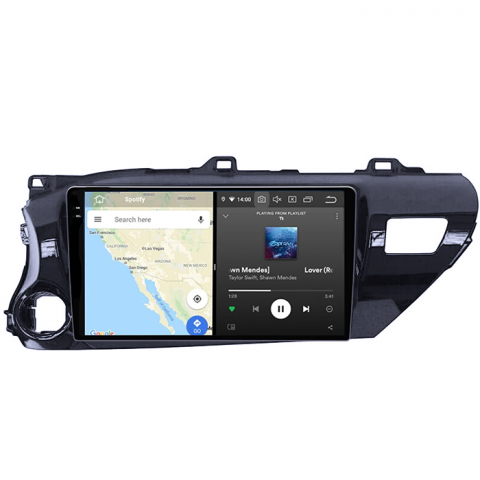 Navigatie dedicata Toyota Hilux 2016, 12GB RAM 256GB ROM, Android 13, Rezolutie 2K, Display QLED, 10", DSP, Carplay, Android Auto, Internet, Youtube, Waze, Wi Fi, USB [3]